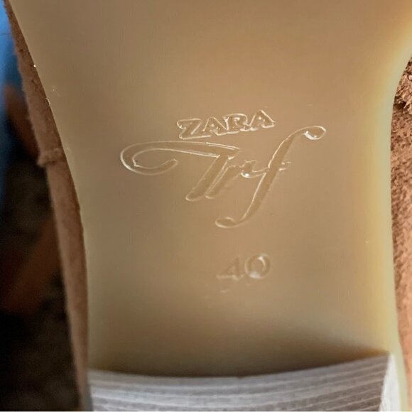 Zara Fringed booties with platform lug soles size 40 - Picture 10 of 15